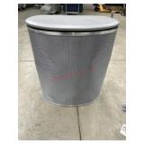 Redmon Pewter Style Bowed Front Hamper