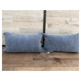2-12x20 throw pillows