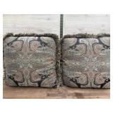 2-18x18 throw pillows