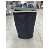 Black cloth hamper