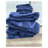 5 bath towels, 1 hand towel, 5 washcloths