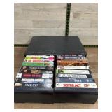 Vhs holder w/ movies