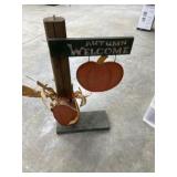 Welcome autumn wood sign