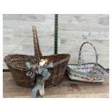 2 woven baskets