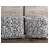 2-17x17 throw pillows