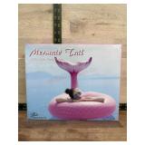 Mermaid tail inflatable pool tube