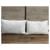 2 comfy down travel pillows