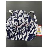 Navy Print Swimsuit Tank Top, X-Small