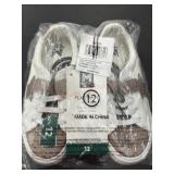 White and Glitter Shoes Size 12