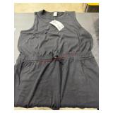 Black Sleeveless Jumpsuit With Drawstring Waist