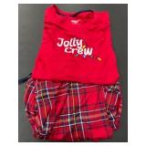 Red Holiday Pajama Set ï¿½ Plaid Design