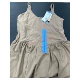 Tan Sleeveless Dress With Tag