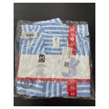 Short-Sleeve Tencel Camp Shirt, Striped
