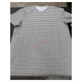 Black and White Striped XL Dress