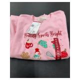 Pink Sweater with Baking Spirits Bright Design