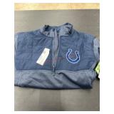 Blue Large Pullover with Logo Design