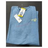 Blue Short-Sleeve Casual Shirt