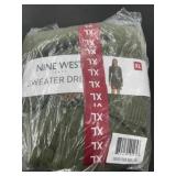Nine West Green XL Sweater Dress