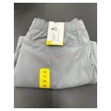 Gray Jogger Pants, Size M, Elastic Waistband