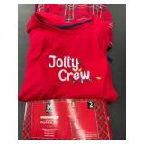 Women's Red Jolly Crew Pajama Set XL