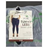 Plus Tummy Less Skinny Jeans, Size 22W