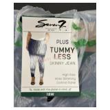 Plus Size Skinny Jeans With Slimming Panel