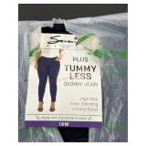 Plus Size Skinny Jeans With Tummy Panel
