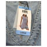 Women's Denim Button-Front Dress, Large