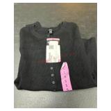 Black Button-Up Cardigan Sweater
