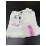 White Button-Up Cardigan Sweater, Size Small