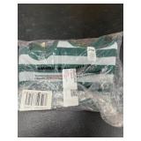 Women's Medium Green and White Striped Shirt