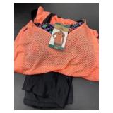 Women's 3XL Activewear Set, Orange and Black
