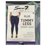 Plus Size Skinny Jeans with Tummy Control