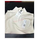 White Quarter-Zip Pullover Shirt