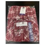 Red Plaid XXL Shirt Jacket