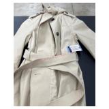 London Fog Trench Coat, Large, Beige