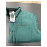 Quilted Green Shirt Jacket with Pocket