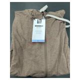 Brown Zip-Up Jacket with Tag Attached