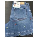 Women's Denim Embroidered Weekend Shorts