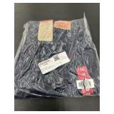 Blue Jeans With Size Label Visible
