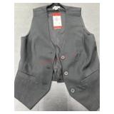 Men's Black Button-Up Vest