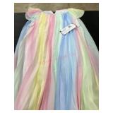 Girls XL Multicolor Pastel Dress