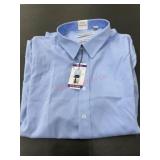 Men's Button-Up Blue Dress Shirt