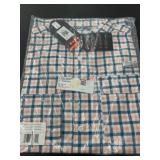 Men's Medium Short-Sleeve Plaid Shirt