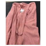 Luxblend Waffle Knit Cardigan in Pink