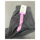 Black Athletic Shorts With Elastic Waistband