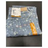 Women's Floral Denim Jeans