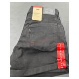 Black Denim Women's Mid-Length Shorts