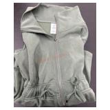 Green Full-Zip Hooded Jacket, Size XS