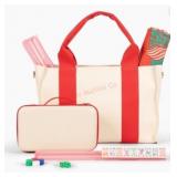 Canvas Tote Bag with Game Accessories